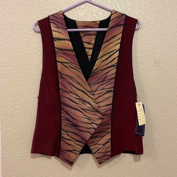 Shibori Hand-Dyed Medium Silk Vest - Picture 1 of 7